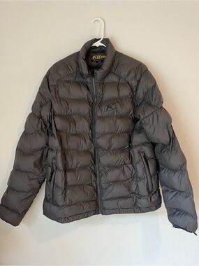 Mens Klim Kompound Puff Jacket Size Large Grey